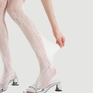Floral Lace Sheer Tights