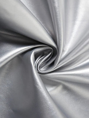 Metallic Silver Maxi Dress