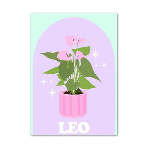 Pastel Zodiac Signs Canvas Poster
