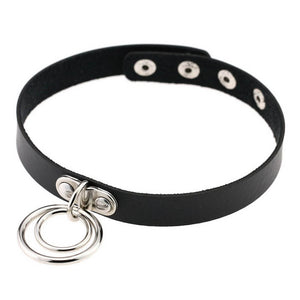 Rule Breakers Leather Choker Necklace