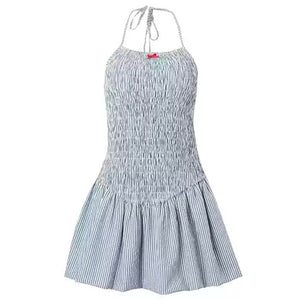 Coquette Shirred Mini Dress