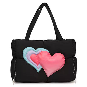 Heart Puffer Handbag