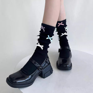 Sweet Dress Code Bow Socks