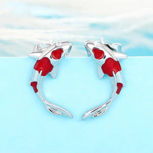 Koi Fish Stud Earrings