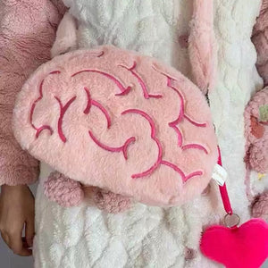 Pink Brain Shoulder Bag