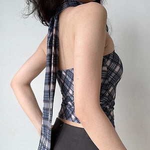 Gossip Goes Around Scarf Neck Top