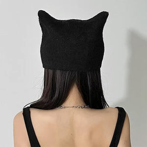 Star Print Cat Ear Hat