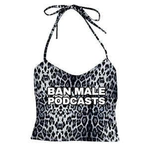 Y2K Style Podcasts Halter Top