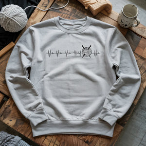 Knit heartbeat Sweatshirt