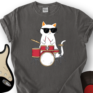 Drummer Cat T-Shirt