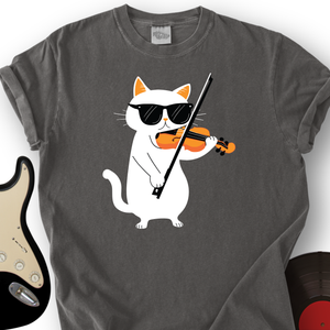 Cat Playing Violin T-Shirt