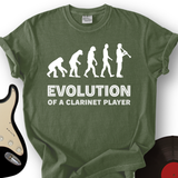 Evolution Of A Clarinet Player T-Shirt