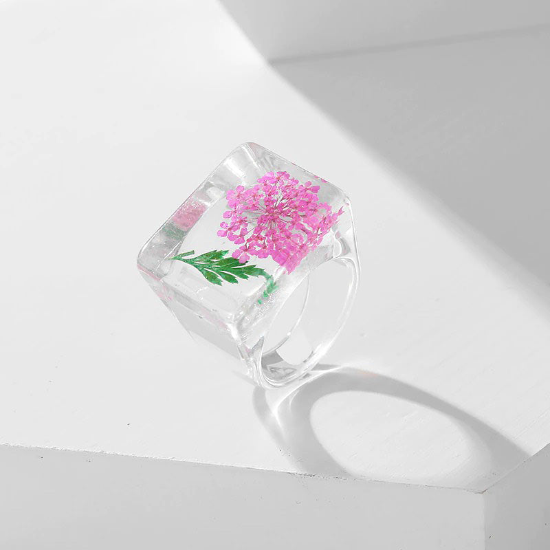 Botanical Garden Resin Ring