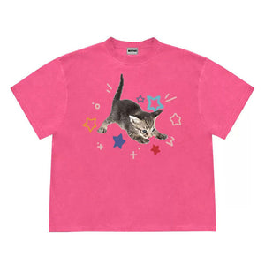 Kitten and Stars T-Shirt
