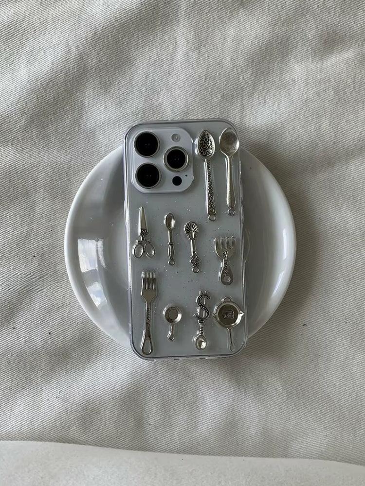 Cutlery Set Clear Phone Case