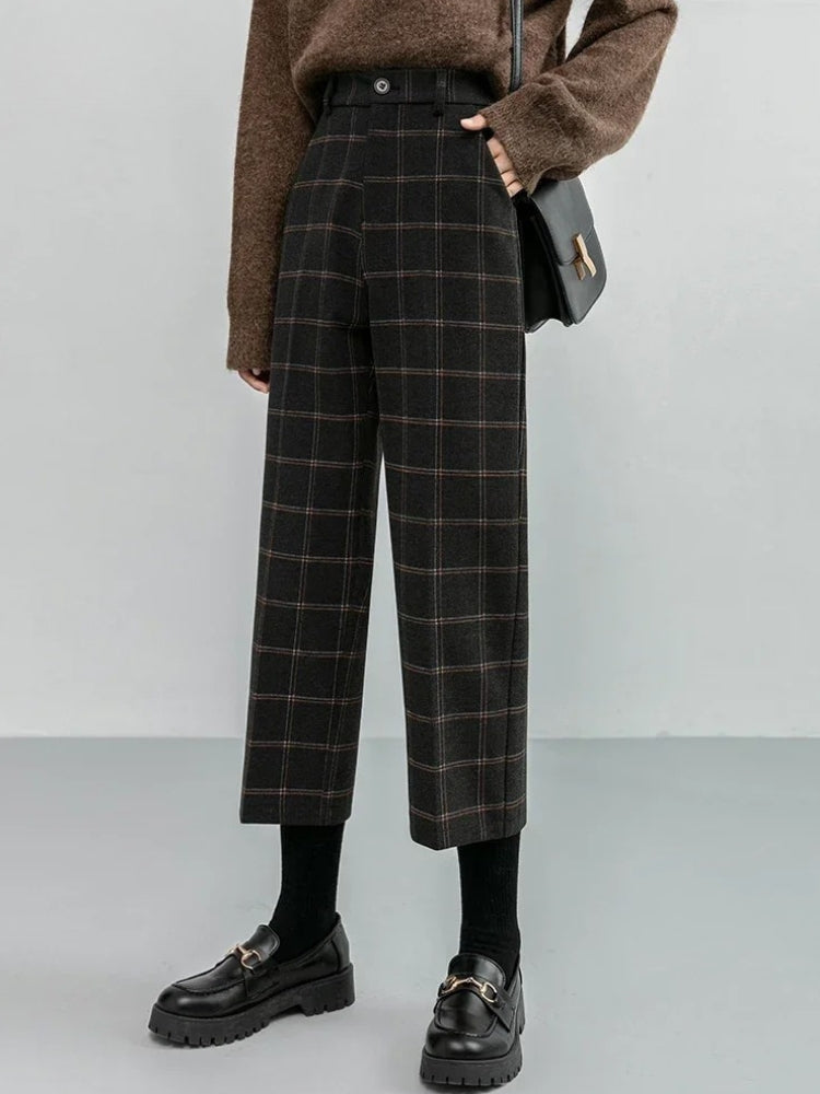 Dark Academia Plaid Pants