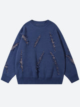 Grunge Claw Distressed Knitted Sweater