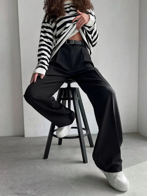 High Waisted Tailored Pants