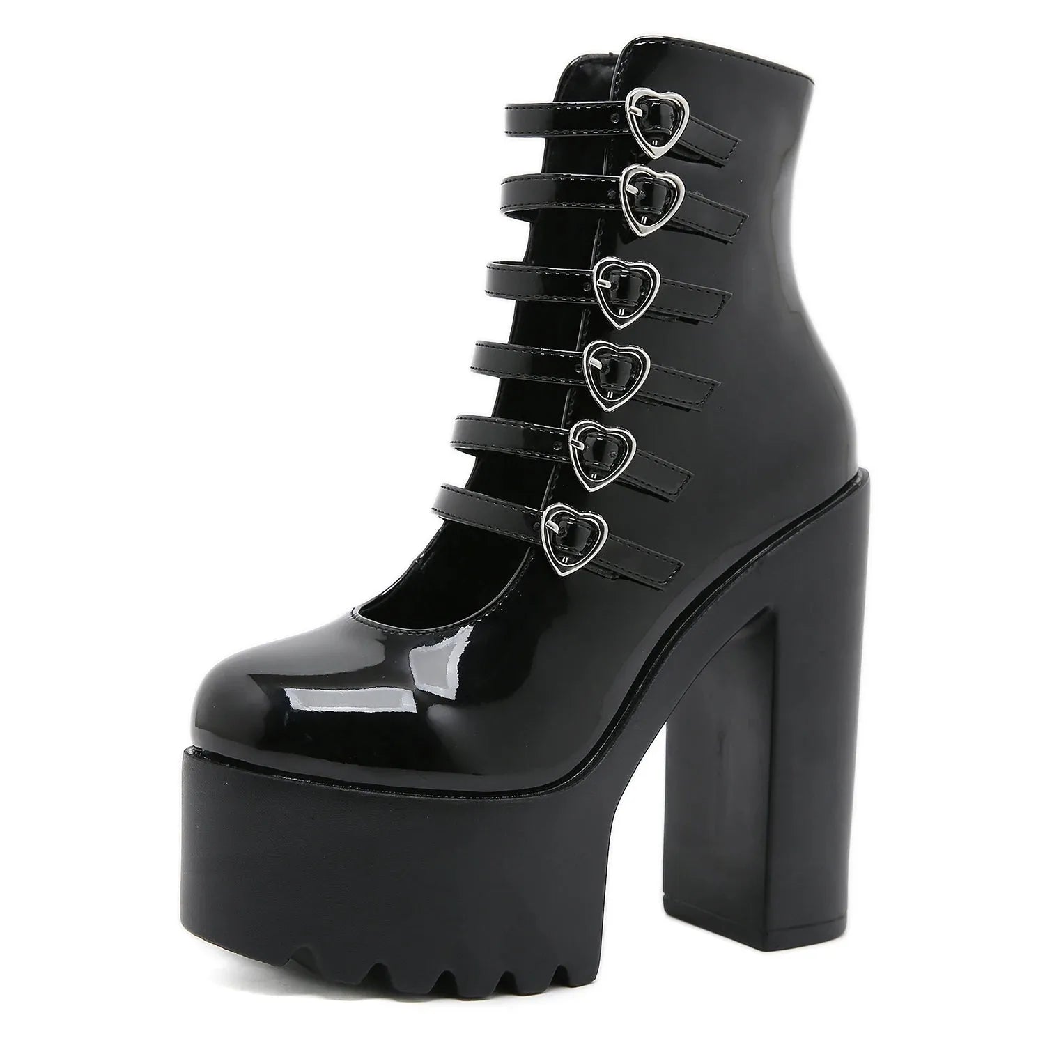 Multi Strap Platform Heels