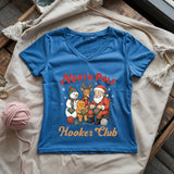 North Pole Crochet Club Lady V-neck