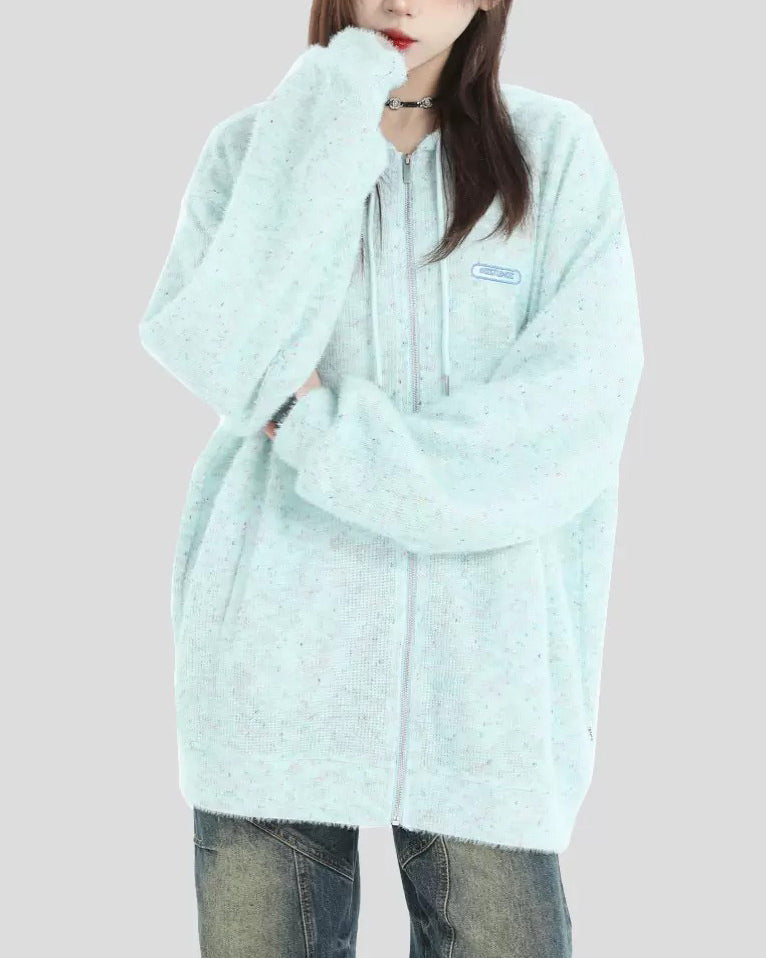 Casual Friday Knit Zip Hoodie