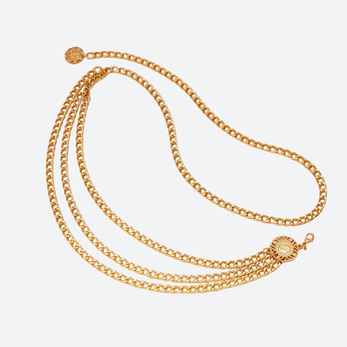 Sun Medallion Chain Belt