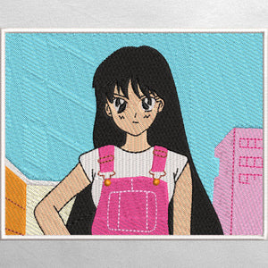 Anime Embroidered T-Shirt