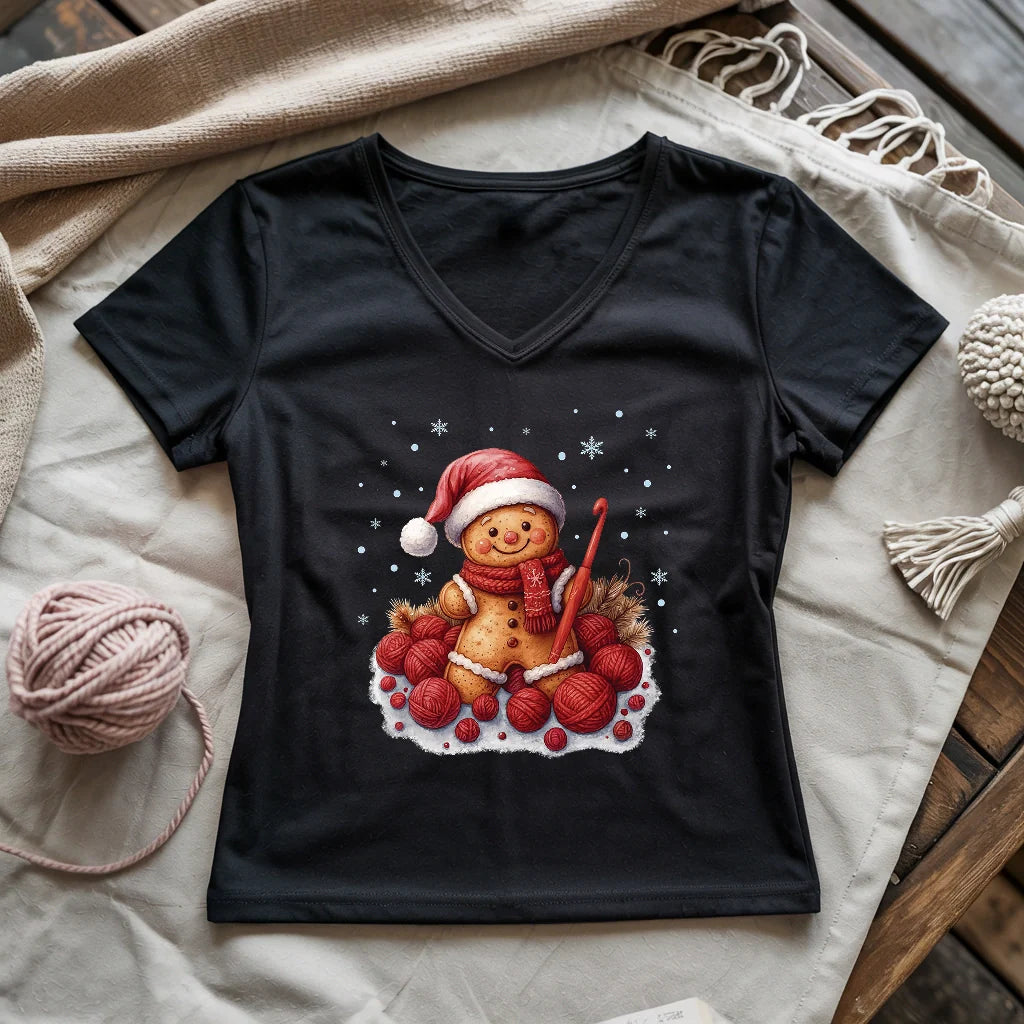 Crochet Ginger Lady V-neck