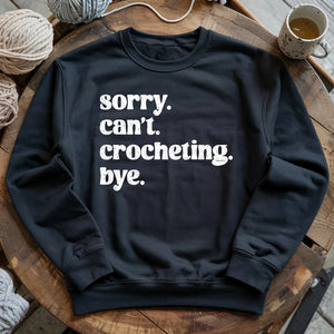 Crocheting. Bye Sweatshirt