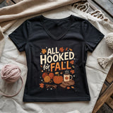 Hooked For Fall Lady V-neck