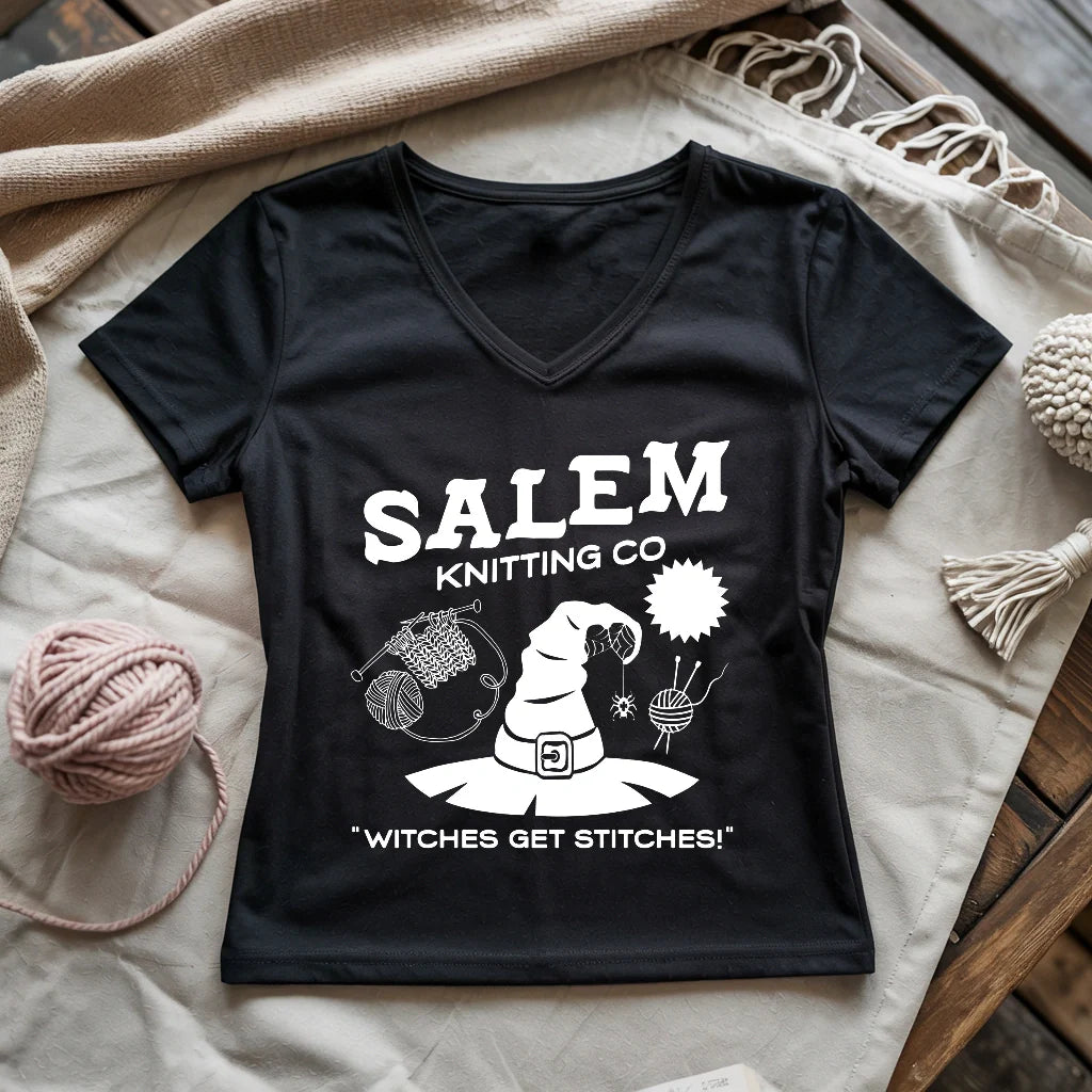 Salem Knitting Lady V-neck