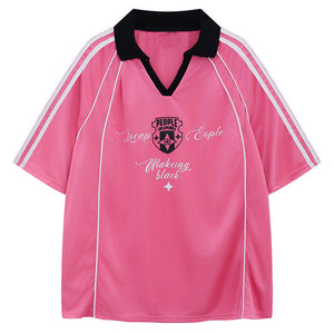 Blokette Style Jersey Polo Shirt