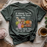 Books & Yarn Lover T-shirt