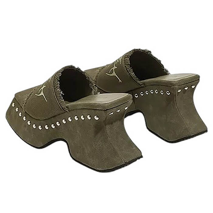 Fairy Grunge Platform Slide Sandals