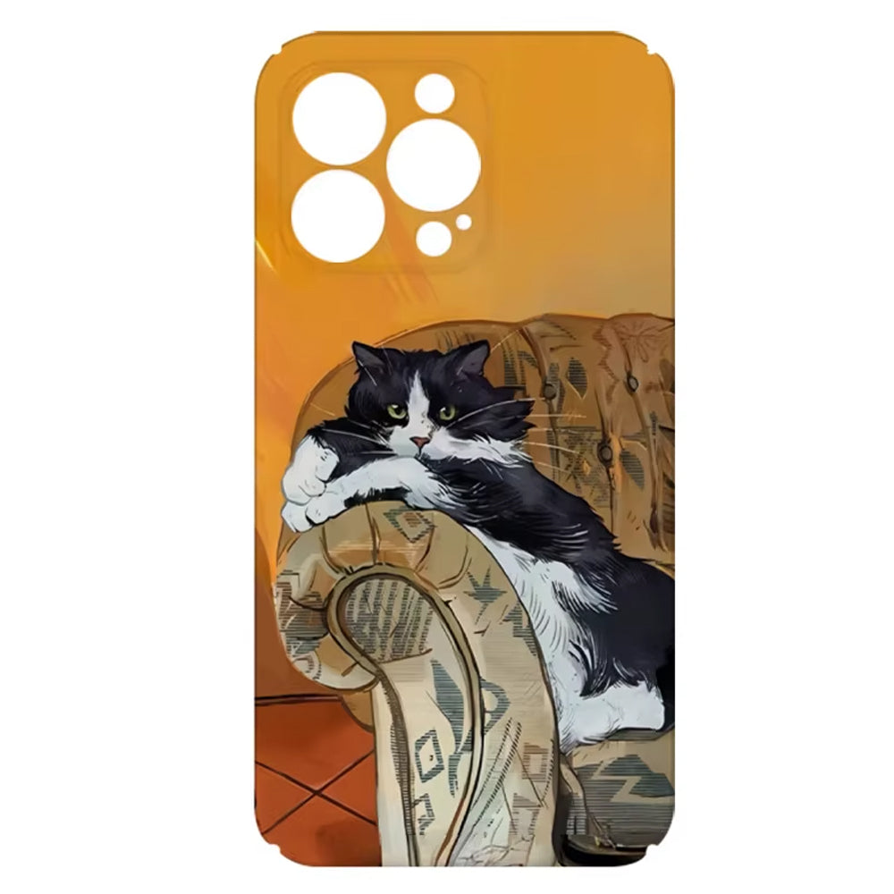 Cat Painting Aesthetic iPhone Case