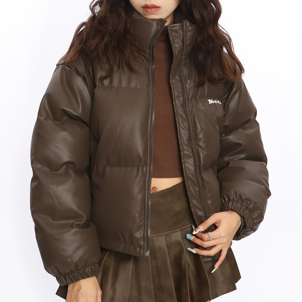 Chocolate Brown Puffer Jacket