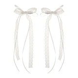 Coquette Aesthetic Lace Hair Bow Clip