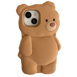 Cute Bear 3D iPhone Case