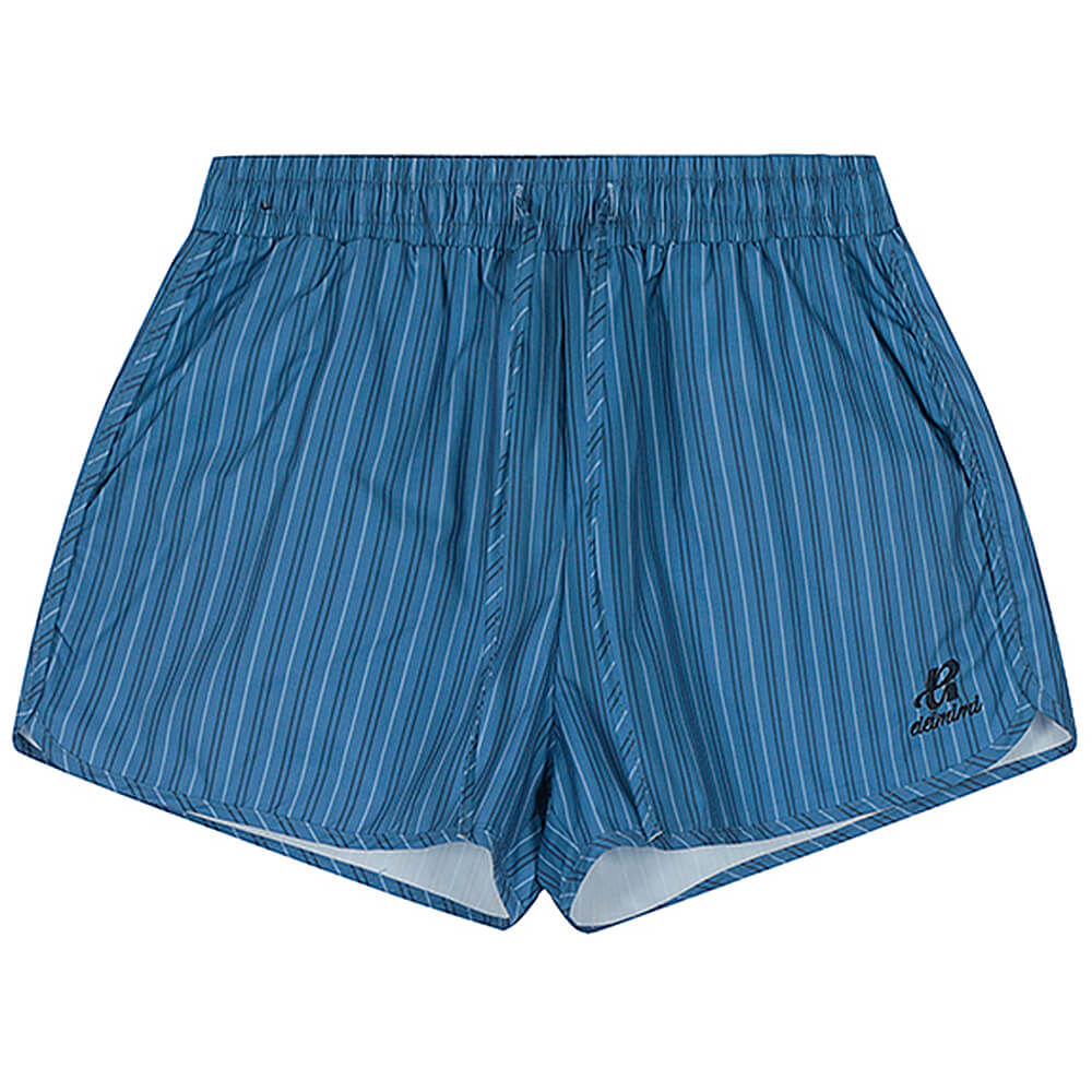 Elastic Waist Pinstriped Shorts