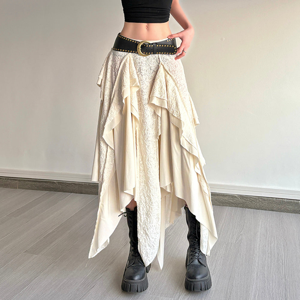 Fairycore Asymmetrical Maxi Skirt