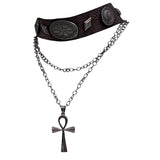 Fairy Grunge Cross Choker Necklace