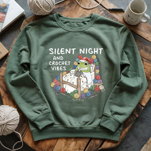 Silent Night and Crochet Vibes Sweatshirt