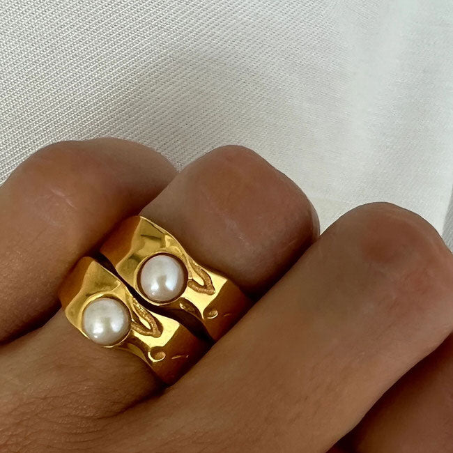Coastal Granddaughter Pearl Ring