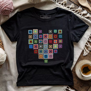 Granny Squares Heart T-shirt