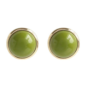 Forbidden Garden Glossy Stud Earrings