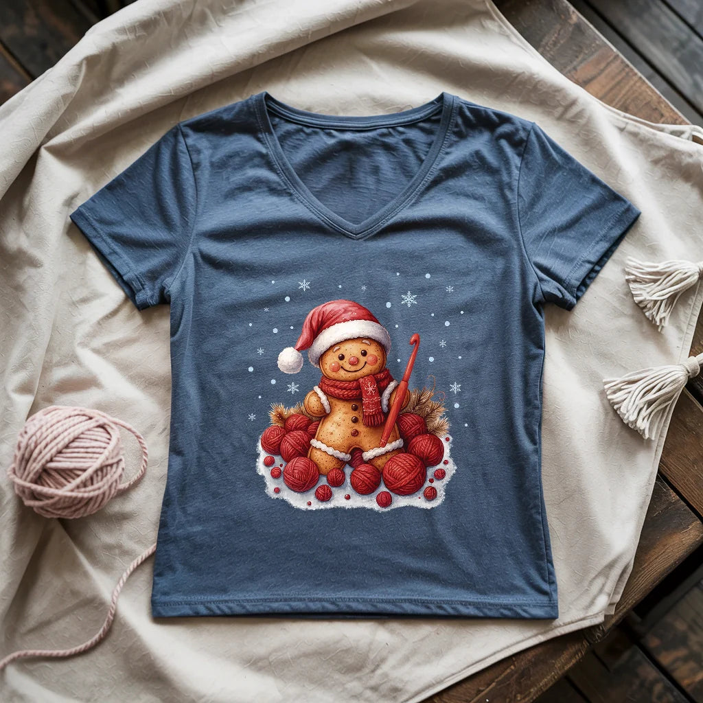 Crochet Ginger Lady V-neck