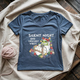 Silent Night and Crochet Vibes Lady V-neck