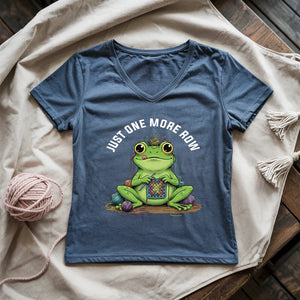 One More Row Frogging Lady V-neck