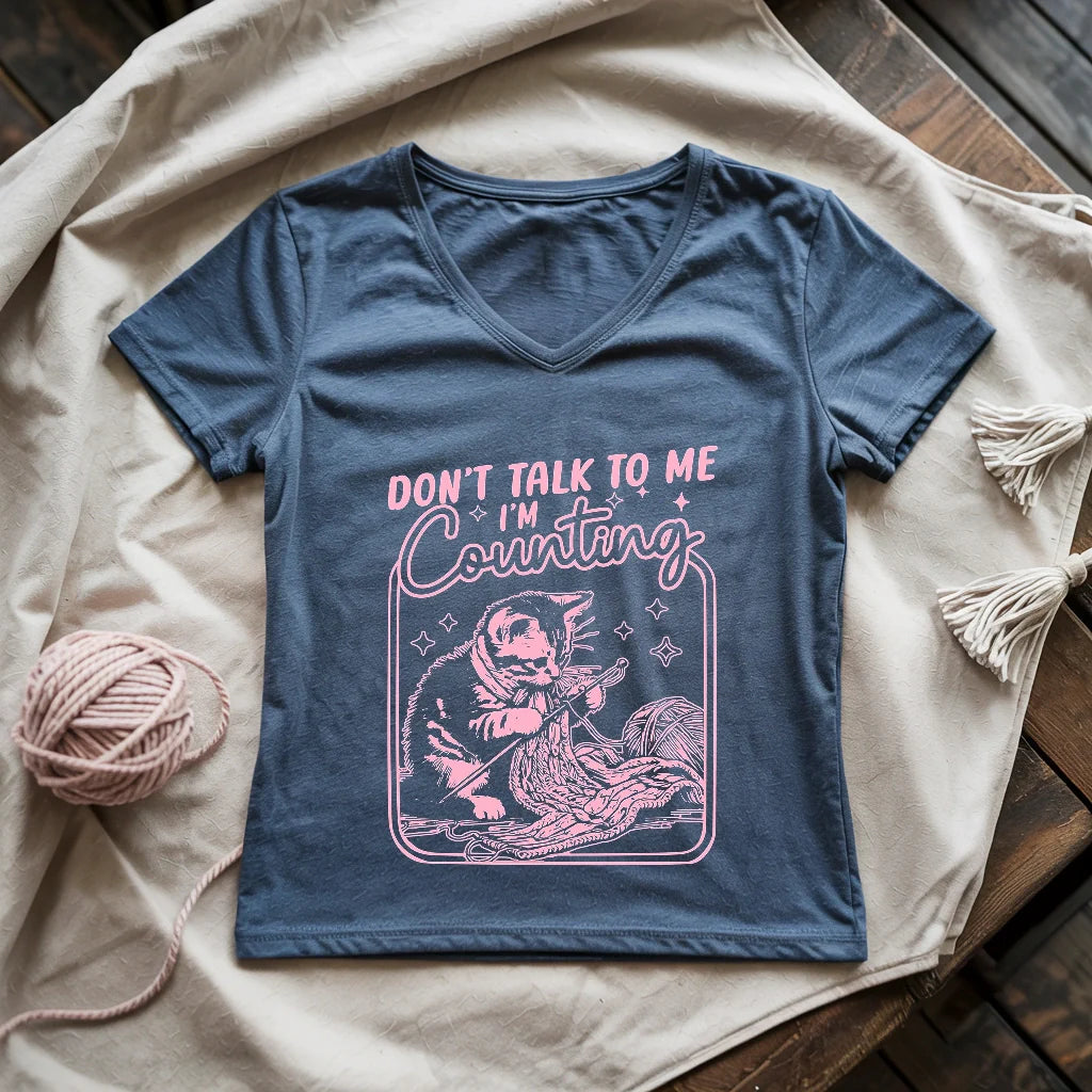 Shh, I'm Counting V-neck