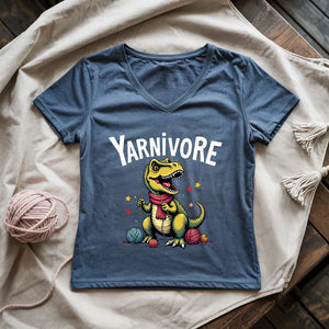 Yarnivore Knitter Lady V-neck